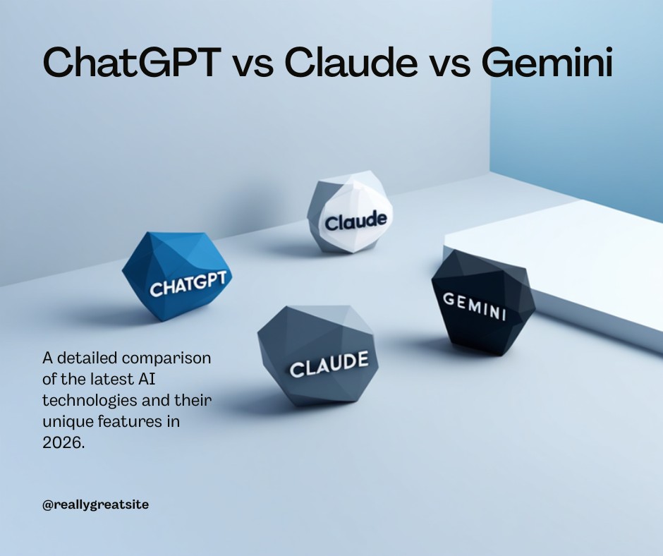 ChatGPT, Claude and Gemini comparison